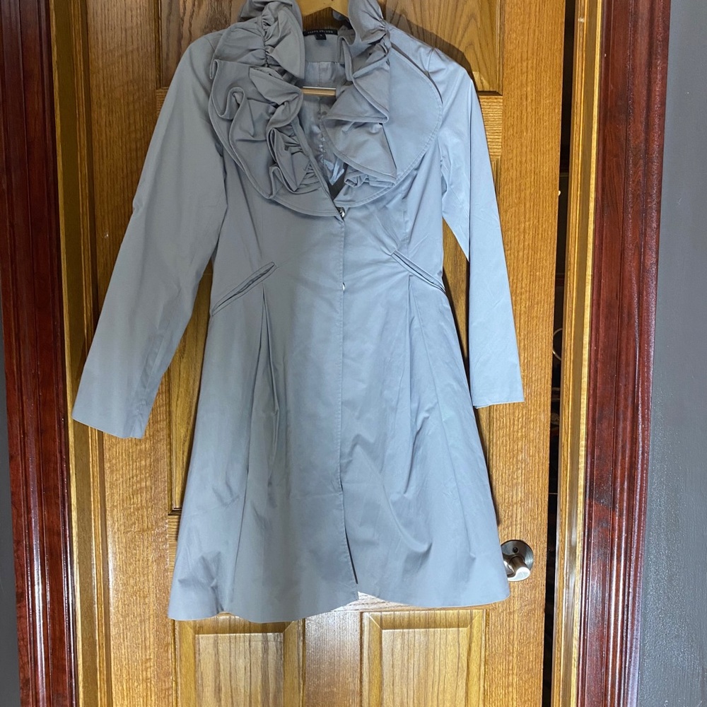 Peppe Peluso Gray Ruffled jacket